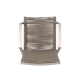 Outdoor Modern Aluminum Dining Chair with Rope Seat (Set of 2) - NH848013