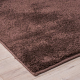 Indoor Modern 5'3" x 7'3" Rectangular Shag Area Rug, Brown - NH371603