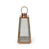 15" Modern Stainless Steel Lantern - NH372013