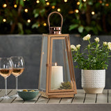 15" Modern Outdoor Stainless Steel Lantern - NH562013