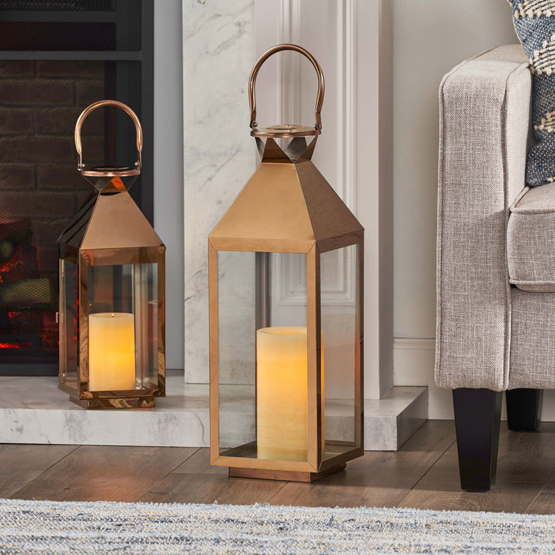 Modern Stainless Steel Lantern Set - NH561213