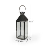 22" Modern Outdoor Stainless Steel Lantern - NH962013