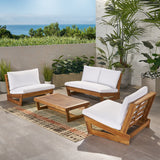 Outdoor 4 Seater Chat Set with Coffee Table - NH790013