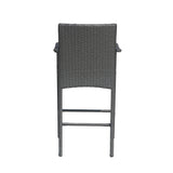 Outdoor Wicker Barstool Chair (Set of 2) - NH243113