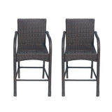 Outdoor Wicker Barstool Chair (Set of 2) - NH243113