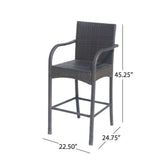 Outdoor Wicker Barstool Chair (Set of 2) - NH243113