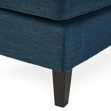 Contemporary Fabric Chaise Daybed with Button Accents - NH013803