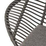 Outdoor Faux Wicker 2 Seater Chat Set with Tempered Glass Table - NH656903