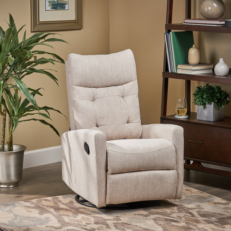 Contemporary Glider Swivel Push Back Nursery Recliner - NH589803