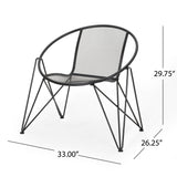Modern Outdoor Iron Club Chair (Set of 2) - NH243013