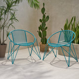 Modern Outdoor Iron Club Chair (Set of 2) - NH243013