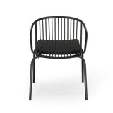 Outdoor Modern Iron Club Chair with Cushion (Set of 2) - NH717013