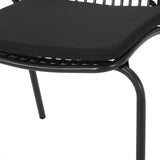 Outdoor Modern Iron 2 Seater Chat Set with Cushions - NH027013