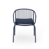 Outdoor Modern Iron Club Chair with Cushion (Set of 2) - NH717013