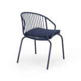 Outdoor Modern Iron Club Chair with Cushion (Set of 2) - NH717013