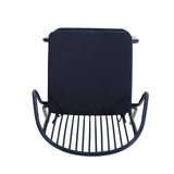 Outdoor Modern Iron Club Chair with Cushion (Set of 2) - NH717013