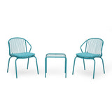 Outdoor Modern Iron 2 Seater Chat Set with Cushions - NH027013