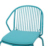 Outdoor Modern Iron 2 Seater Chat Set with Cushions - NH027013