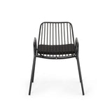 Outdoor Modern Iron Club Chair with Cushion (Set of 2) - NH237013