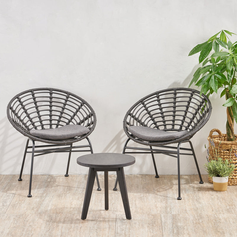 Outdoor 2 Seater Acacia Wood Chat Set - NH180013