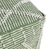 Contemporary Handcrafted Faux Yarn Pouf - NH073513