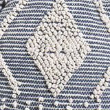 Contemporary Handcrafted Faux Yarn Pouf - NH073513