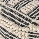 Contemporary Handcrafted Fabric Cube Pouf - NH773513
