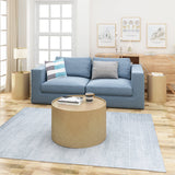 Modern Round 3 Piece Iron Accent and Coffee Table Set - NH294903