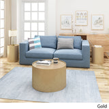 Modern Round 3 Piece Iron Accent and Coffee Table Set - NH294903
