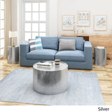 Modern Round 3 Piece Iron Accent and Coffee Table Set - NH294903