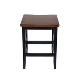Contemporary Farmhouse Wooden Barstools (Set of 2) - NH245903