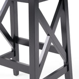 Contemporary Farmhouse Wooden Barstools (Set of 2) - NH245903