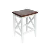 Contemporary Farmhouse Wooden Barstools (Set of 2) - NH245903