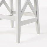 Contemporary Farmhouse Wooden Barstools (Set of 2) - NH245903