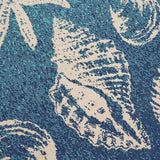 Outdoor Ombre Area Rug, Blue and Ivory - NH965803