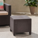 Riley Outdoor Wicker Print Side Table