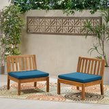 Outdoor Acacia Wood Club Chair (Set of 2) - NH609013