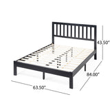 Modern Farmhouse Acacia Wood Queen Bed Platform - NH717113