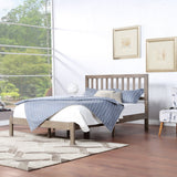 Modern Farmhouse Acacia Wood Queen Bed Platform - NH717113