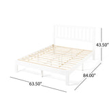 Modern Farmhouse Acacia Wood Queen Bed Platform - NH717113