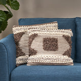 Boho Cotton Throw Pillow - NH706113
