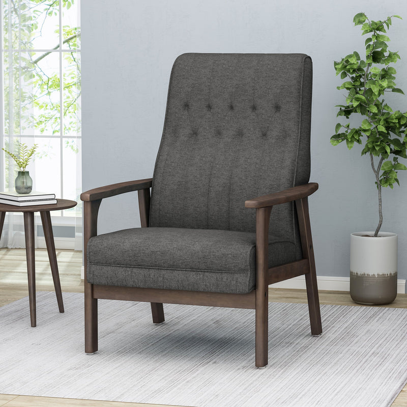 Mid-Century Fabric Modern Accent Chair - NH441213