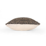 Boho Jute and Cotton Throw Pillow - NH706013