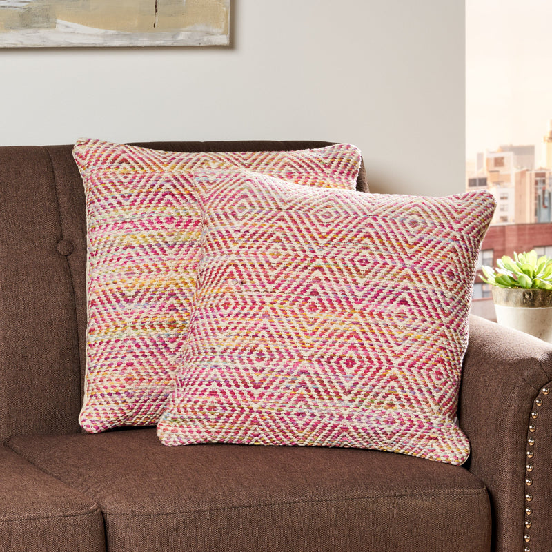 Boho Cotton and Wool Throw Pillow (Set of 2) - NH236013