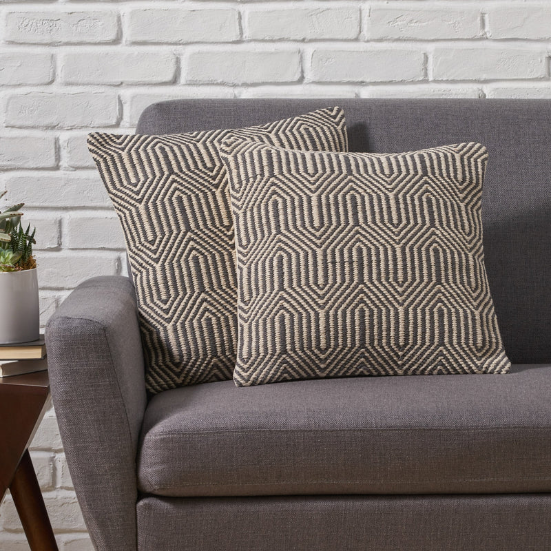 Boho Cotton Throw Pillow (Set of 2) - NH636013