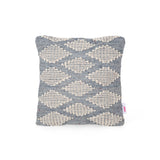 Boho Cotton and Wool Throw Pillow - NH691213