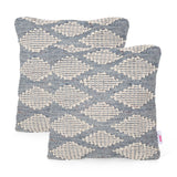 Boho Cotton and Wool Throw Pillow - NH691213