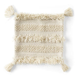 Boho Yarn and Cotton Throw Pillow - NH202213