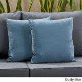Outdoor Modern Square Water Resistant Fabric Pillow (Set of 2) - NH534013