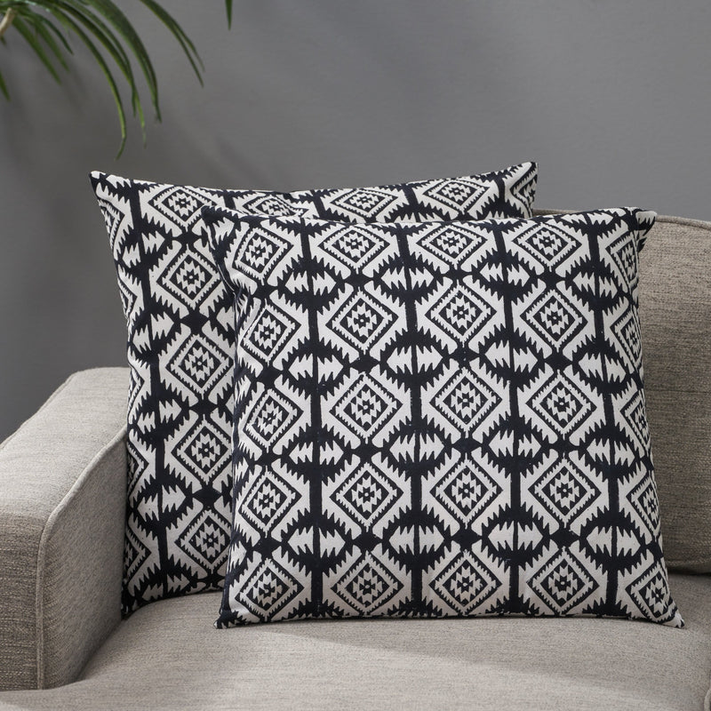 Modern Fabric Throw Pillow (Set of 2) - NH989013
